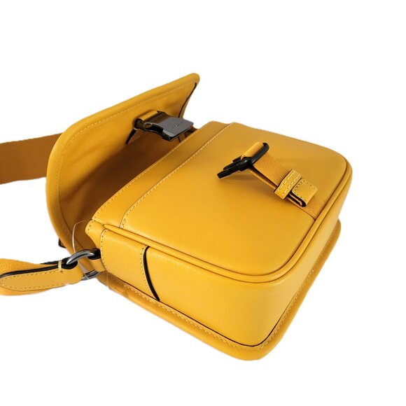 Coach CBH56 Racer Crossbody Calf Leather C Webbing Sport Strap Buttercup - Picture 7 of 9